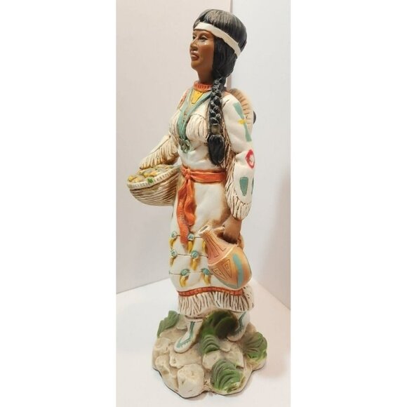Vtg Universal Statuary Corp Native American Woman w/Baby Signed Kendric 1978 - Picture 2 of 15